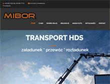 Tablet Screenshot of mibor.pl